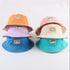 Spring and summer baby fisherman's hat(Two sides can take), Circumference 19 in